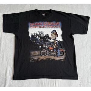 Vintage 1994 Sammy Kershaw Shirt Third Rate Romance Single Stitch Made In USA XL